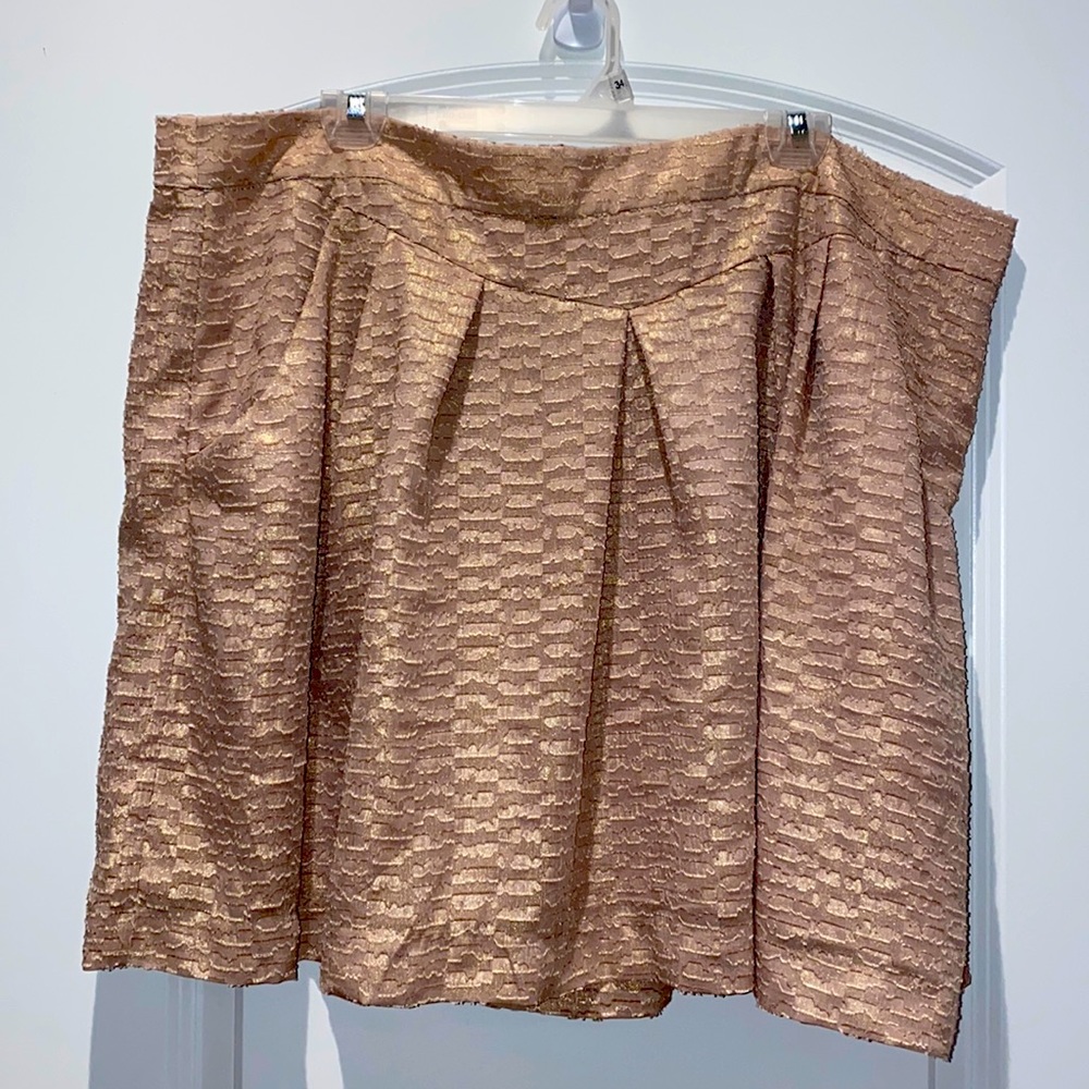 GAP Rose Gold Metallic Skirt